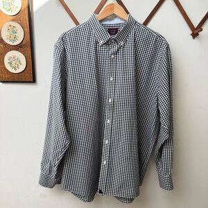 UNTUCKit Cotton Checkered Oxford Shirt